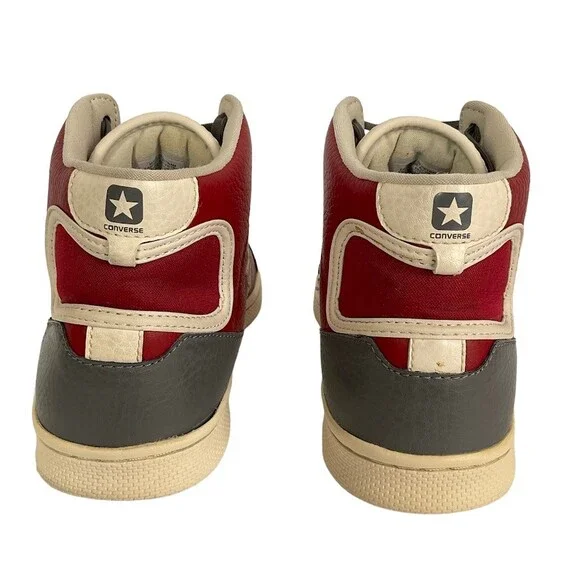 Converse Cons Men’s 10.5 Red Gray White High Top Sneakers Vintage Authenticated